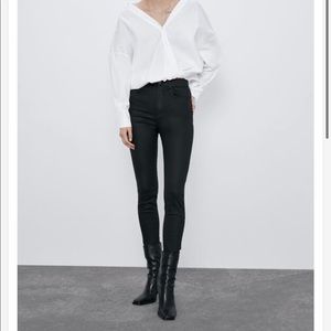 Zara Waxed Finish Jeans